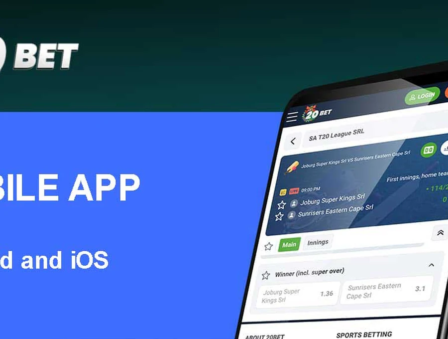 20Bet App and mobile access guide visual for India